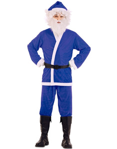 Traje Papa noel azul TML