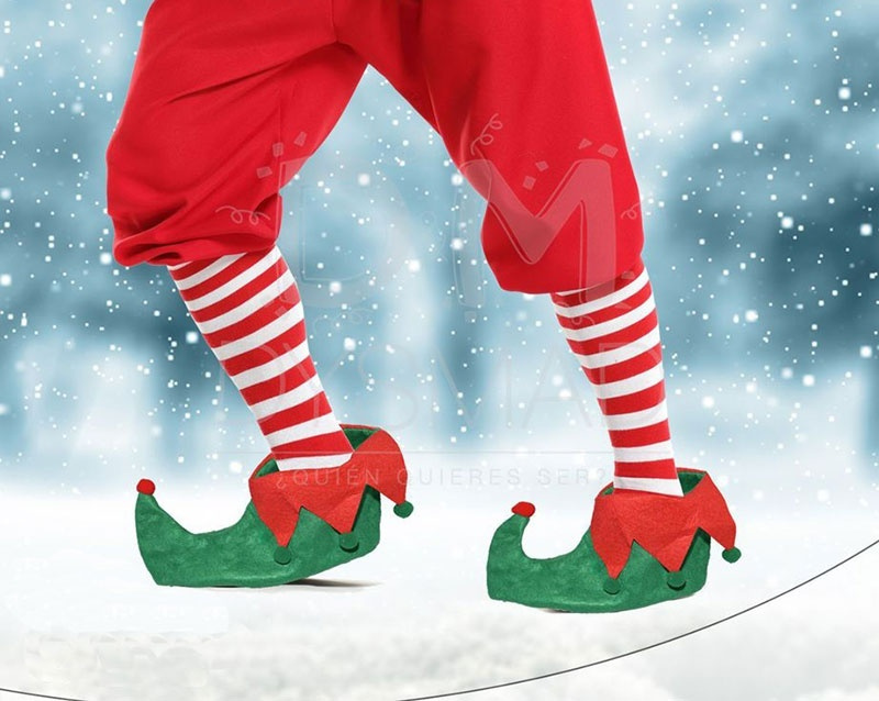 Cubrezapatos Elfo infantil en verde