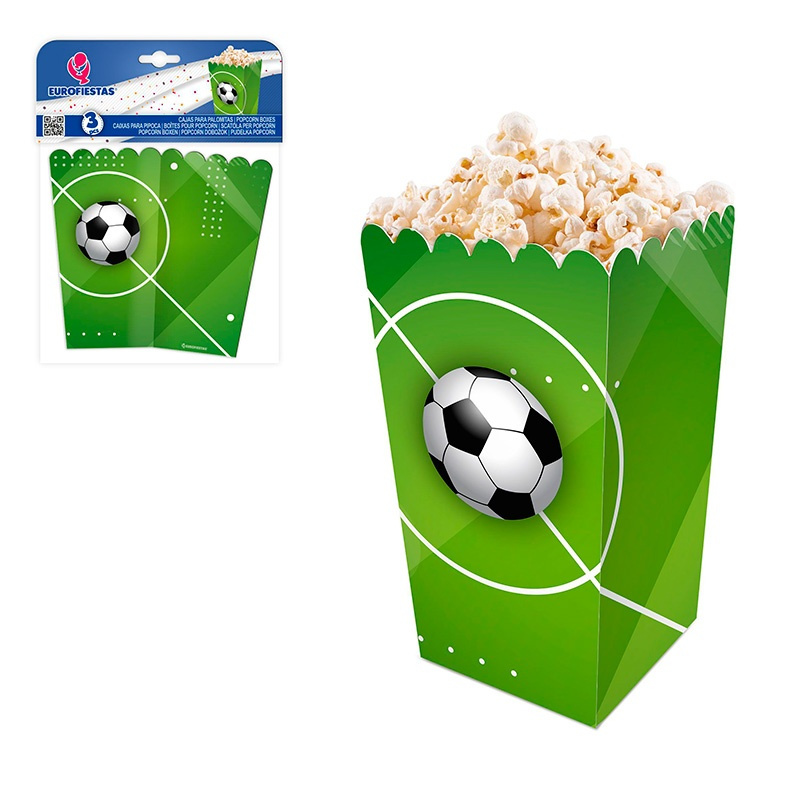 Caja palomitas  Col Futbol balon/cesped