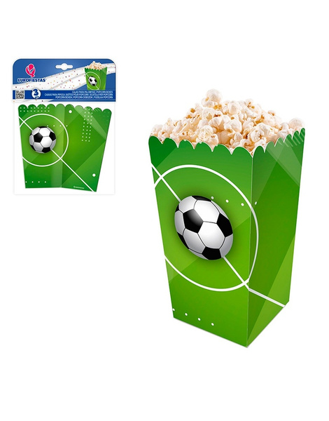 Caja palomitas  Col Futbol balon/cesped