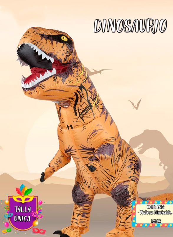 Disfraz Dinosaurio hinchable adulto T.L