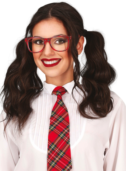 Corbata estudiante cuadros