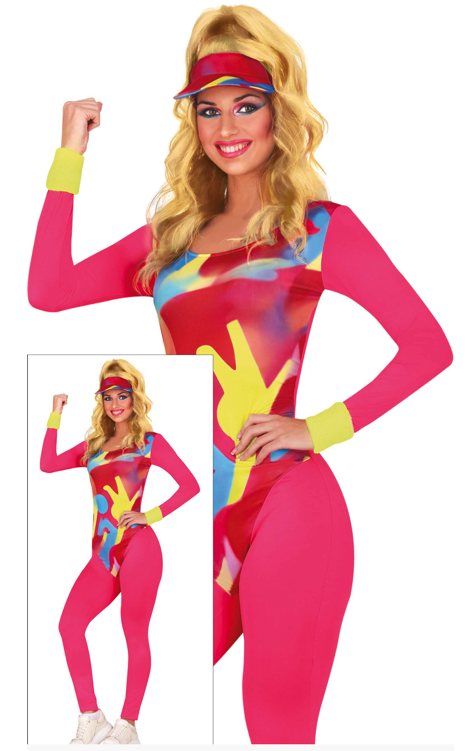 Disfraz Gimnasta rosa para mujer