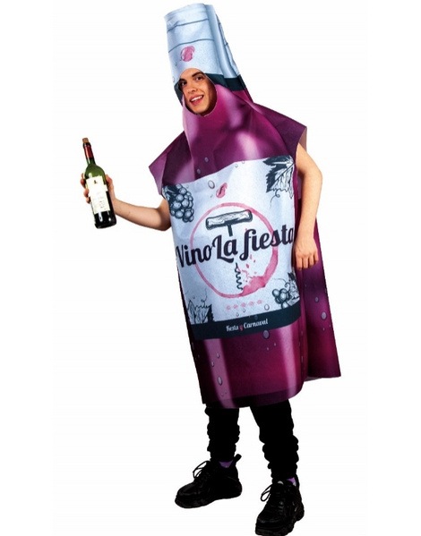 Disfraz Botella de Vino La Fiesta adulto