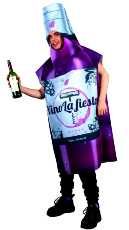 Disfraz Botella de Vino La Fiesta adulto