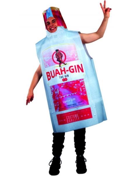 Disfraz Botella de Gin para adulto