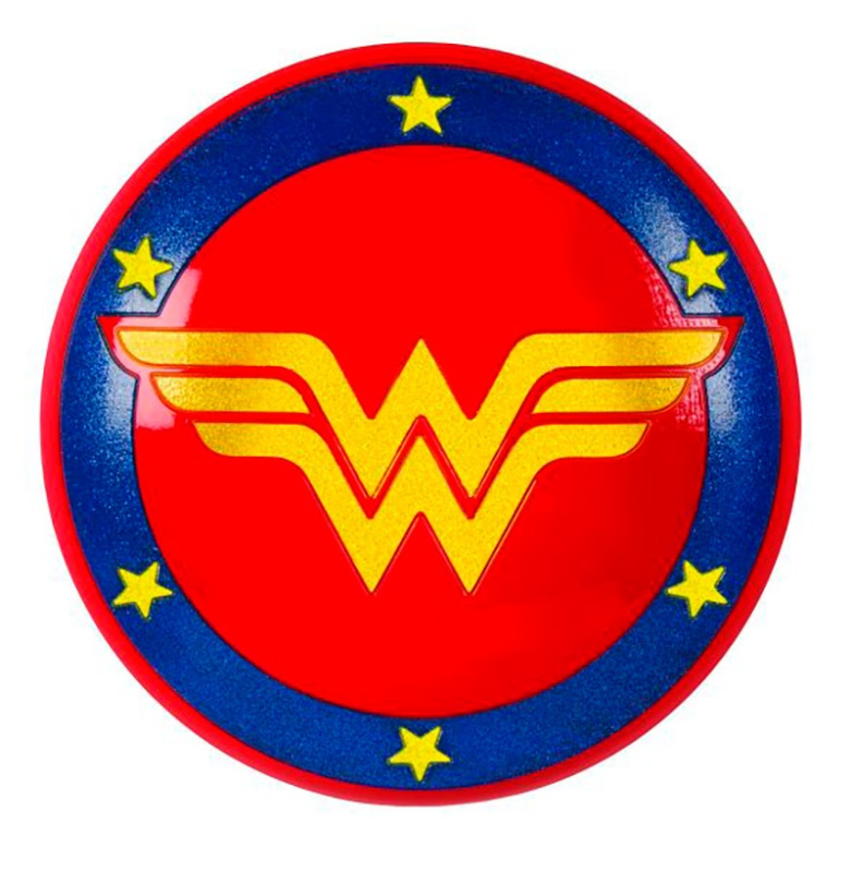 Escudo Wonder woman glitter infantil