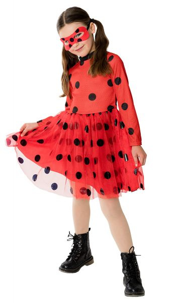 Disfraz Lady Bug con tutú T.5/7 años