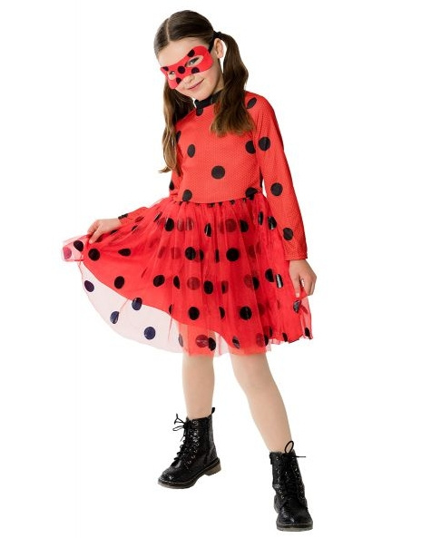 Disfraz Lady Bug con tutú T.5/7 años