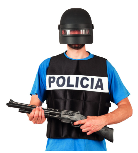 Chaleco policia antibalas adulto