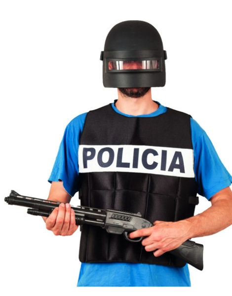 Chaleco policia antibalas adulto