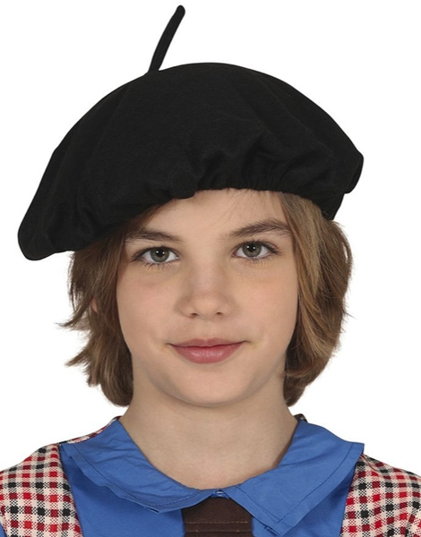 Boina negra infantil