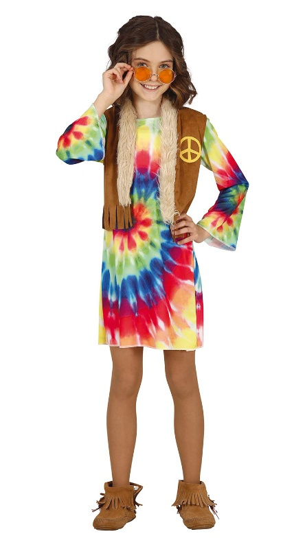 Disfraz hippie infantil niña oferta