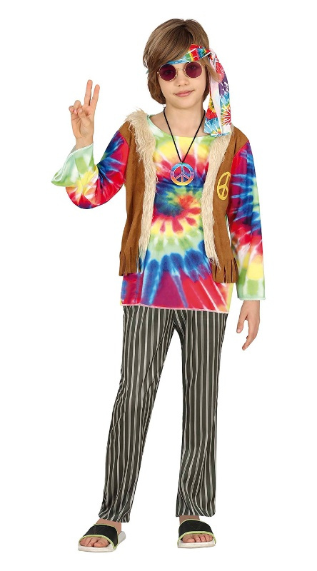 Disfraz hippie infantil niño oferta