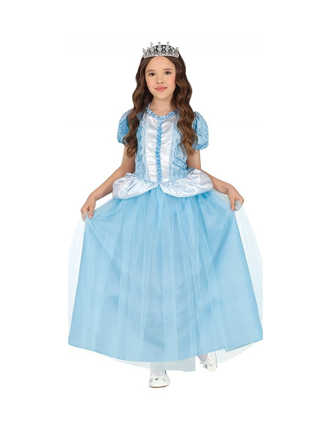 Disfraz princesa fantasia azul infantil