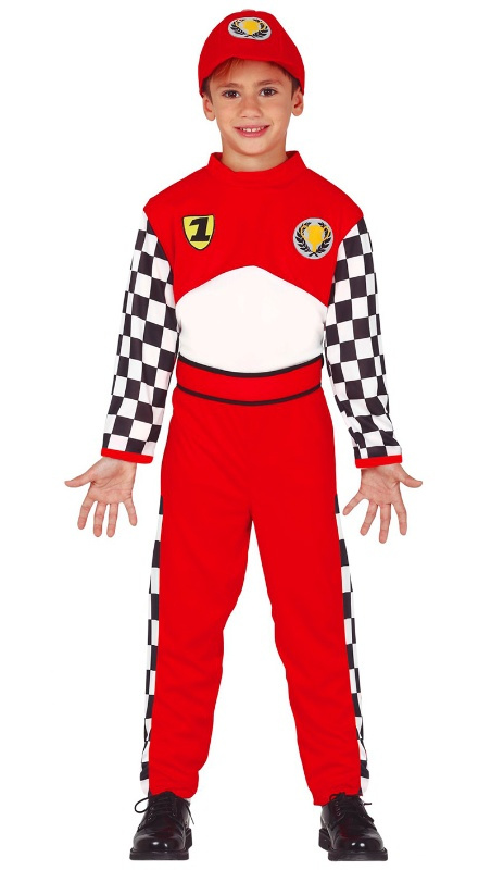 Disfraz piloto de carreras para niño