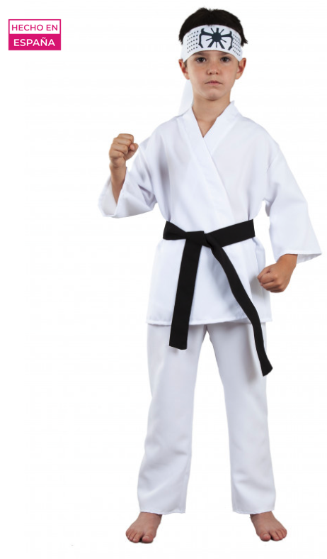 Disfraz Karateka blanco infantil