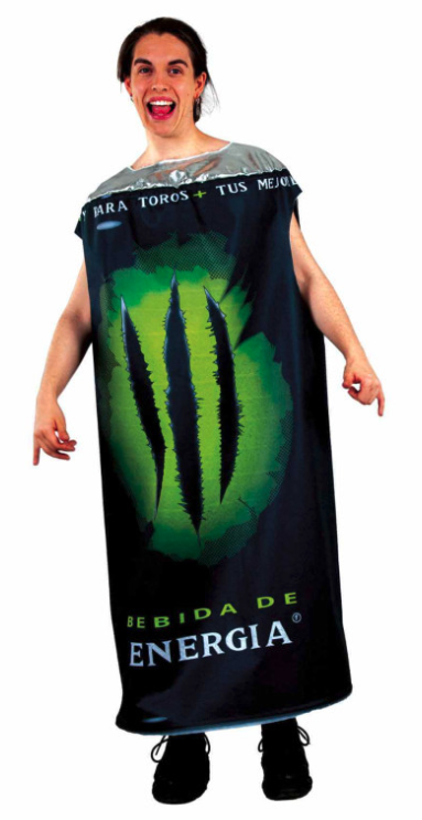 Disfraz Bebida Energetica adulto