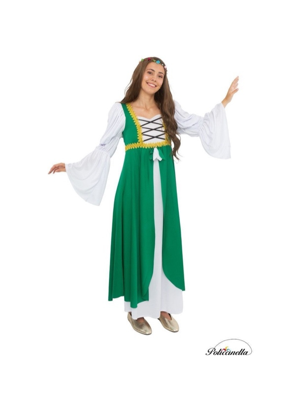 Disfraz Mujer Medieval verde