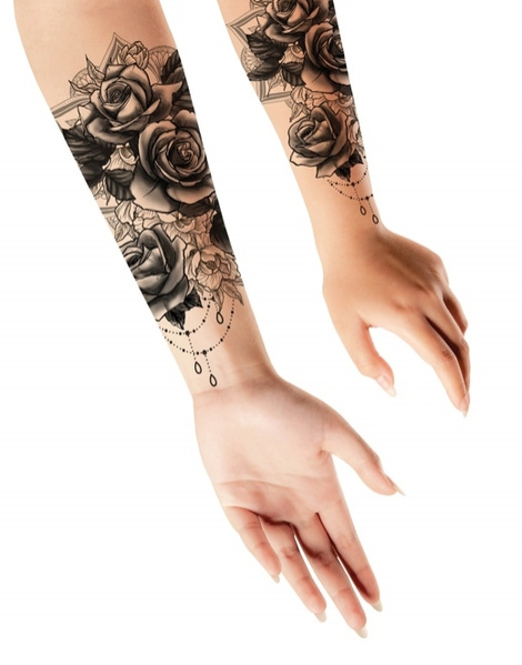 Tatuajes Rosas, 14X30cms