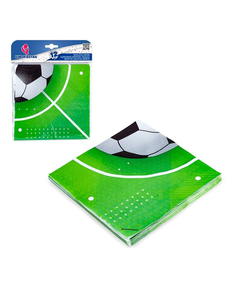 Servilletas Col Futbol Balon Cesped 12ud