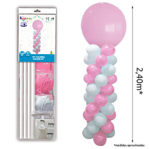 Kit Columna Globos 2,40M. colores