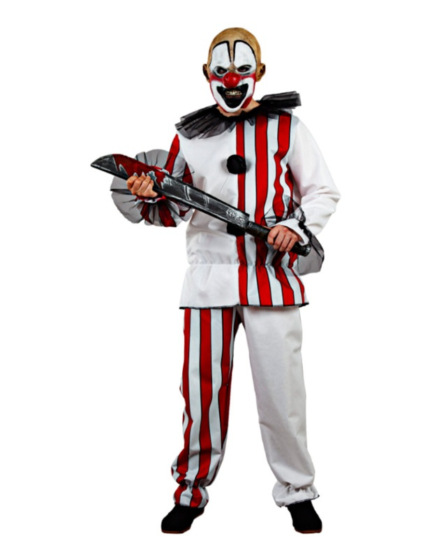 Disfraz Payaso Asesino Rayas Adulto