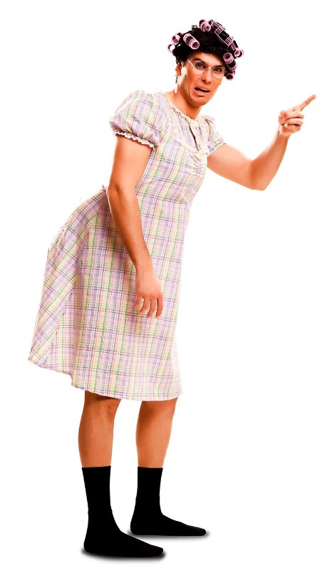Disfraz Tía Gertrudis para hombre T.ML