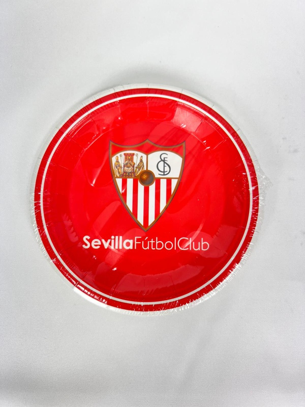 Platos 8 unid. Sevilla FC. 18 cms.