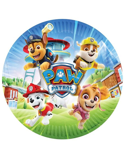8 Platos Patrulla canina 23 cms.