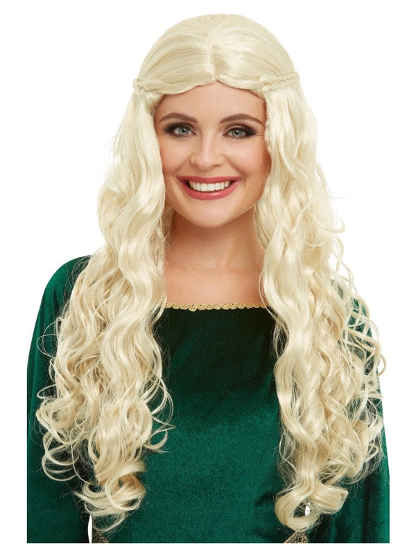 Peluca rubia medieval