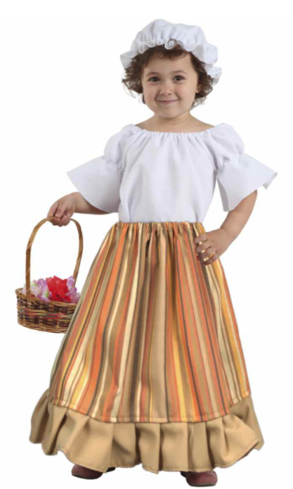 Disfraz Campesina medieval Infantil