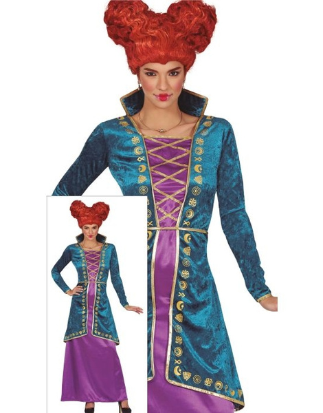 Disfraz Sister Witch Azul Morada Ad
