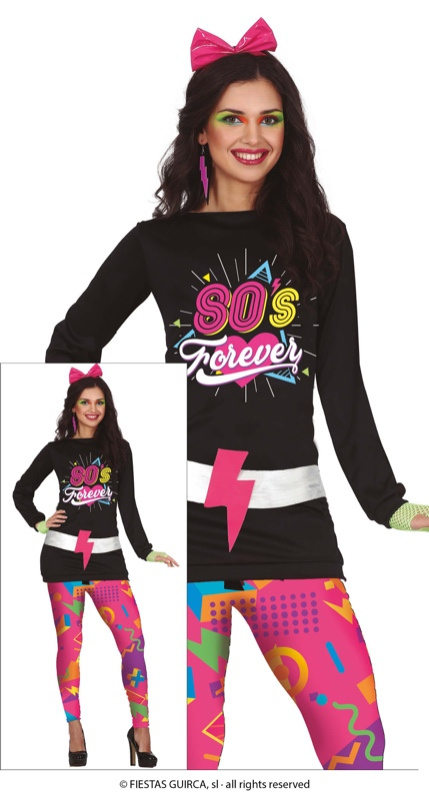 Disfraz De Los 80's Mujer GDXINYES Disfraces De Los Años 80 Para
