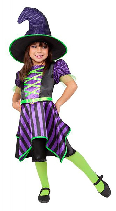 Disfraz Brujita lila infantil