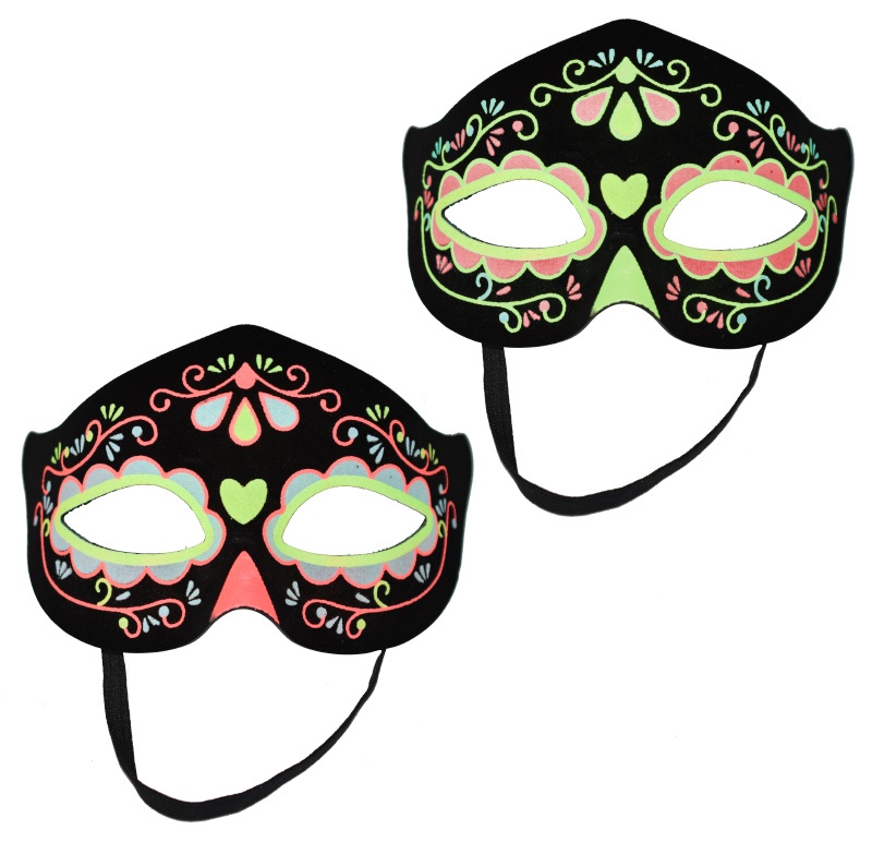 Antifaz fluorescente surtido