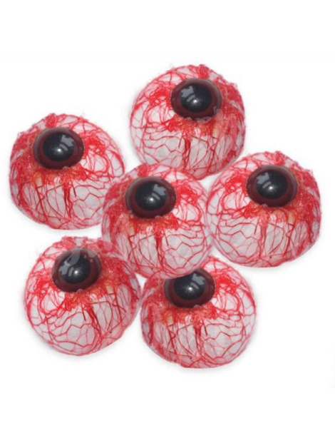 Pack 6 ojos sangrientos decoración