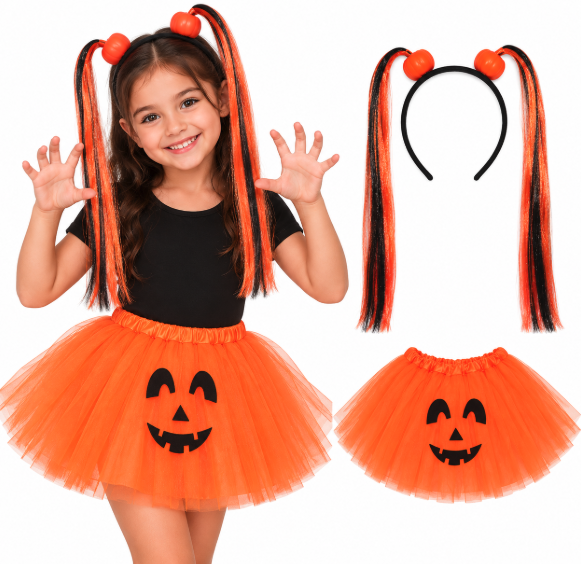 Conjunto Calabaza tutu infantil