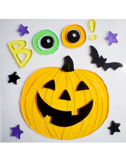 Decoración halloween gelatina 20x20cms