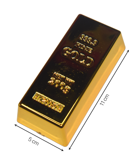 Lingotes dorado 500 gramos pvc