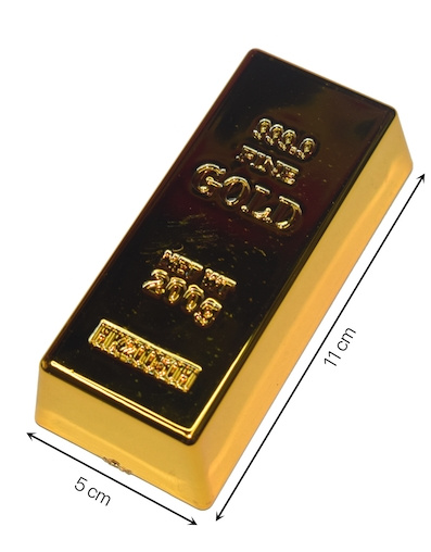 Lingotes dorado 500 gramos pvc