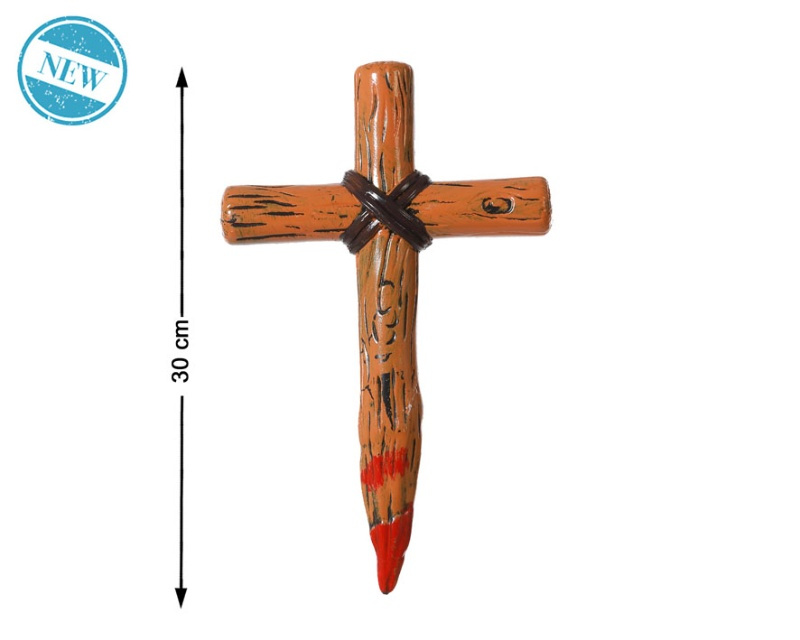 Cruz  estaca halloween 30 cms.