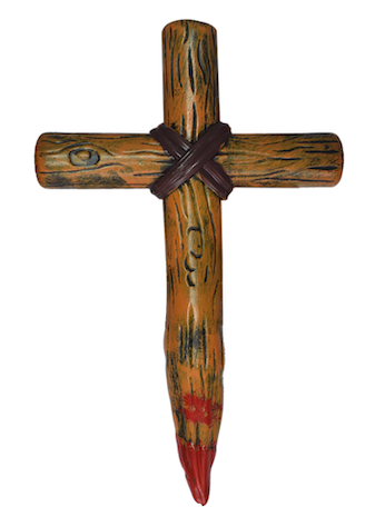 Cruz estaca halloween 30 cms.