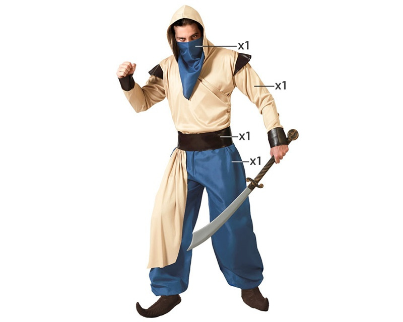 Disfraz Arabe Azul Hombre