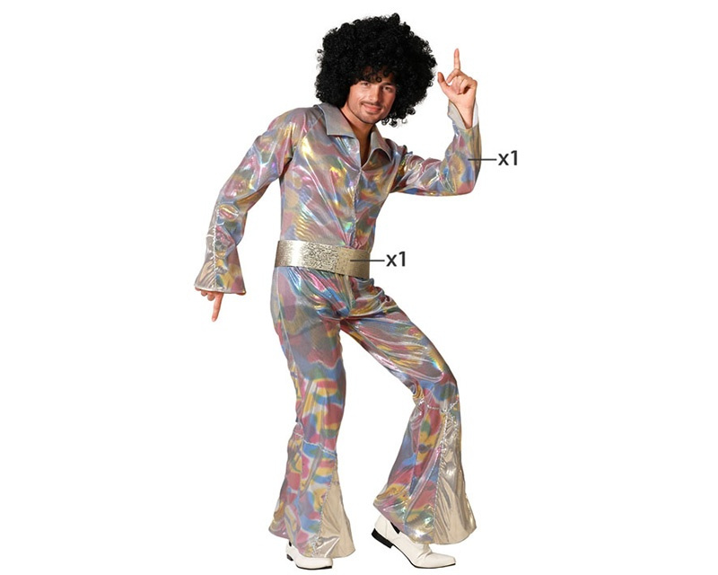 Disfraz Disco Multicolor Hombre