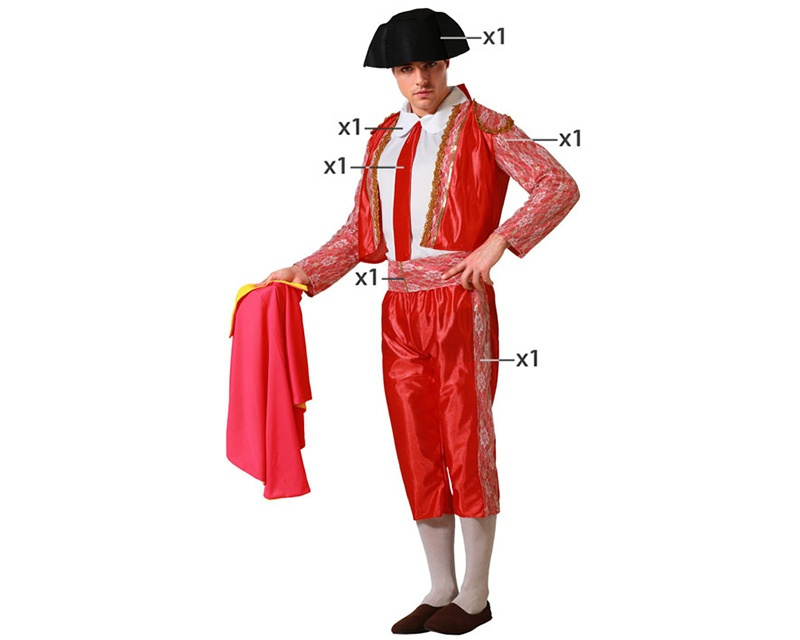 Disfraz Torero Rojo Adulto
