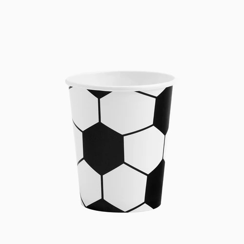 10 Vasos Fútbol de cartón 270 cc.