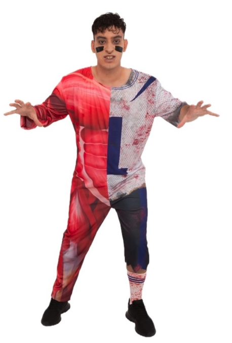 Disfraz Jugador Zombie adulto