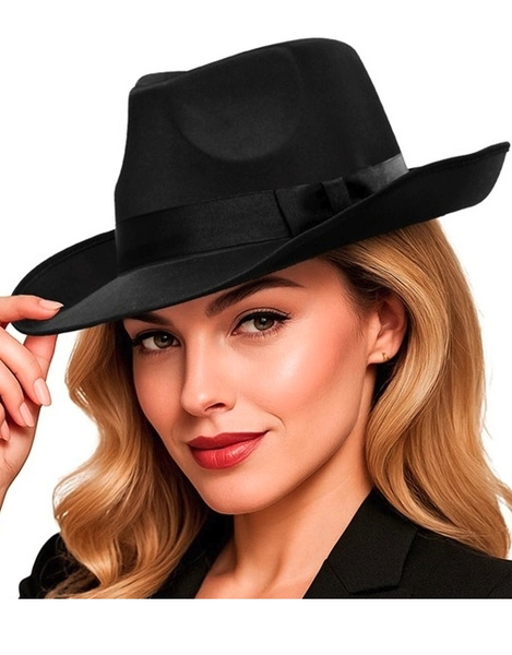 Sombrero ganster raso adulto deluxe