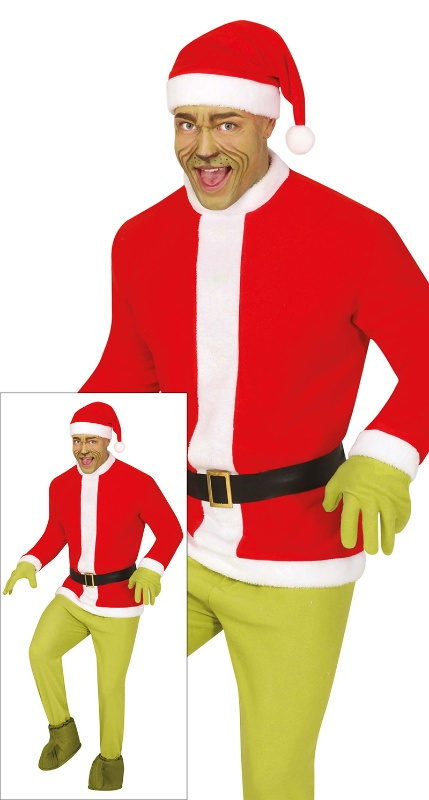 Disfraz Elfo Malvado de Navidad Adulto